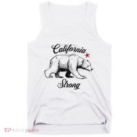 California Strong Grizzly Bear Gift Tank Top thumb 0