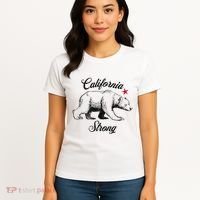 California Strong Grizzly Bear Gift Women's T-Shirt thumb 4