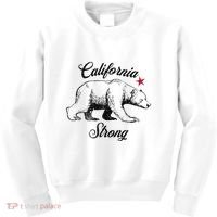 California Strong Grizzly Bear Gift Kids Sweatshirt thumb 0