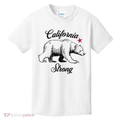California Strong Grizzly Bear Gift Kids T-Shirt
