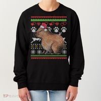 Capybara Santacool Giftclaus Ugly Christmas Sweater Holiday Lover Gift Women's Sweatshirt thumb 0