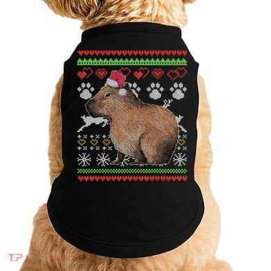 Capybara Santacool Giftclaus Ugly Christmas Sweater Holiday Lover Gift Doggie Tank
