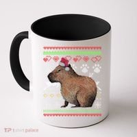 Capybara Santacool Giftclaus Ugly Christmas Sweater Holiday Lover Gift Coffee Mug thumb 0