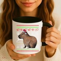 Capybara Santacool Giftclaus Ugly Christmas Sweater Holiday Lover Gift Coffee Mug thumb 3