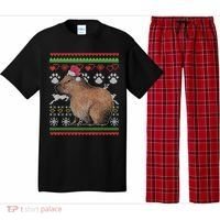 Capybara Santacool Giftclaus Ugly Christmas Sweater Holiday Lover Gift Pajama Set thumb 0