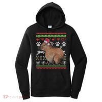 Capybara Santacool Giftclaus Ugly Christmas Sweater Holiday Lover Gift Women's Hoodie thumb 0