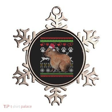 Capybara Santacool Giftclaus Ugly Christmas Sweater Holiday Lover Gift Ornament