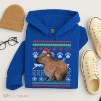 Capybara Santacool Giftclaus Ugly Christmas Sweater Holiday Lover Gift Hoodie thumb 4