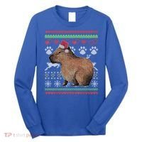 Capybara Santacool Giftclaus Ugly Christmas Sweater Holiday Lover Gift Long Sleeve Shirt thumb 0