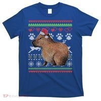 Capybara Santacool Giftclaus Ugly Christmas Sweater Holiday Lover Gift T-Shirt thumb 0