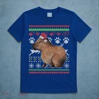 Capybara Santacool Giftclaus Ugly Christmas Sweater Holiday Lover Gift T-Shirt thumb 5