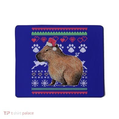 Capybara Santacool Giftclaus Ugly Christmas Sweater Holiday Lover Gift Mousepad