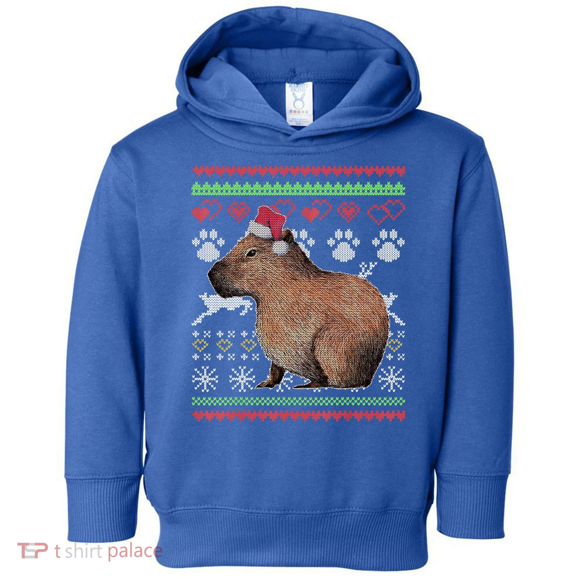 Capybara Santacool Giftclaus Ugly Christmas Sweater Holiday Lover Gift Toddler Hoodie