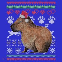 Capybara Santacool Giftclaus Ugly Christmas Sweater Holiday Lover Gift Tank Top thumb 6