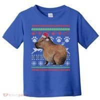 Capybara Santacool Giftclaus Ugly Christmas Sweater Holiday Lover Gift Toddler T-Shirt thumb 0
