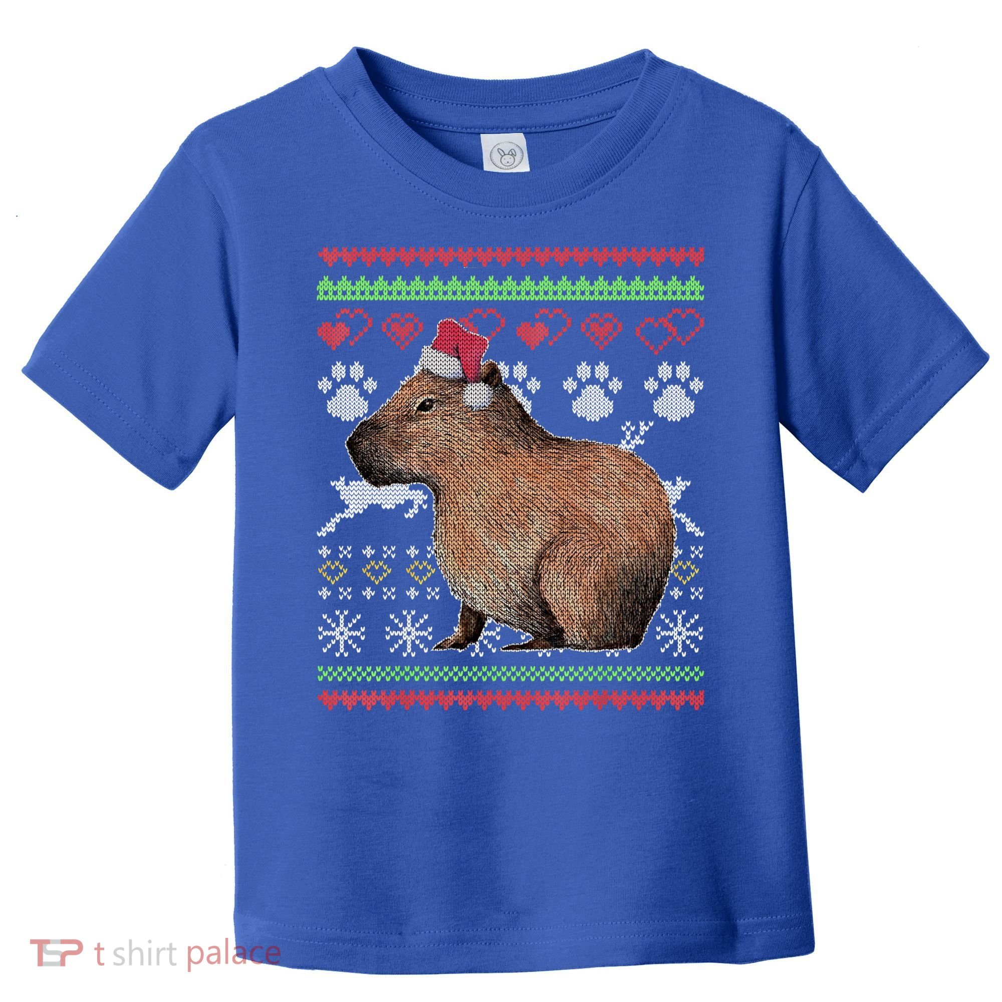 Capybara Santacool Giftclaus Ugly Christmas Sweater Holiday Lover Gift Toddler T-Shirt