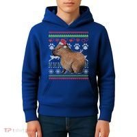 Capybara Santacool Giftclaus Ugly Christmas Sweater Holiday Lover Gift Kids Hoodie thumb 4