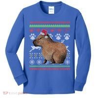 Capybara Santacool Giftclaus Ugly Christmas Sweater Holiday Lover Gift Kids Long Sleeve Shirt thumb 0