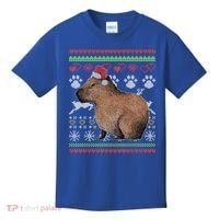 Capybara Santacool Giftclaus Ugly Christmas Sweater Holiday Lover Gift Kids T-Shirt thumb 0