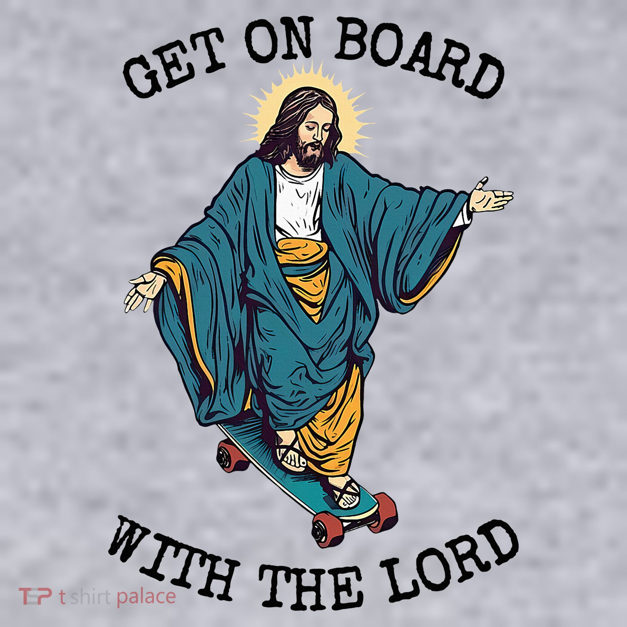 Christ Skateboarding Get On Board With The Lord Jesus Skate Women's Sweatshirt