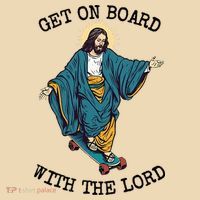 Christ Skateboarding Get On Board With The Lord Jesus Skate Tote Bag thumb 4