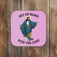 Christ Skateboarding Get On Board With The Lord Jesus Skate Coaster thumb 0