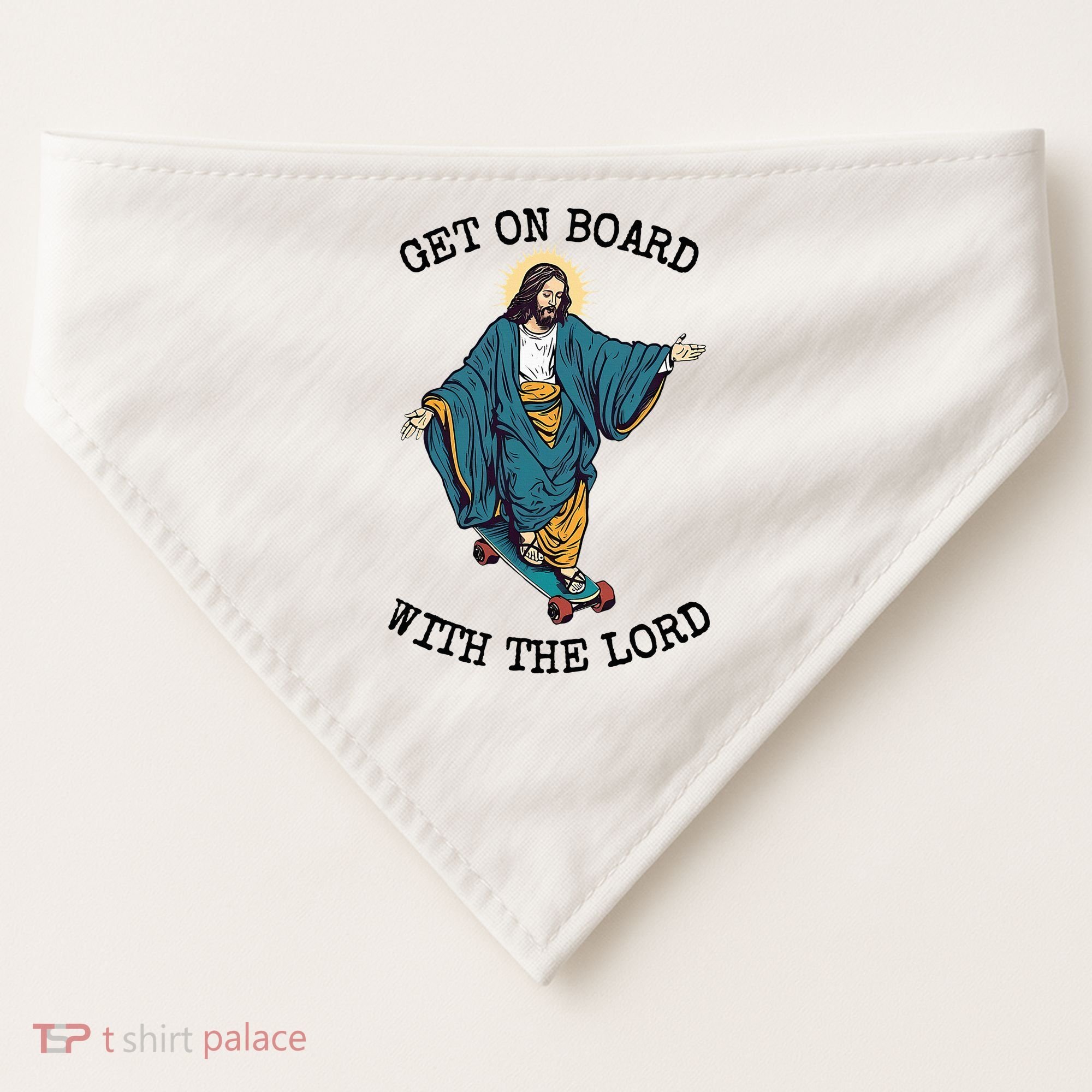 Christ Skateboarding Get On Board With The Lord Jesus Skate USA-Made Doggie Bandana