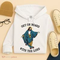 Christ Skateboarding Get On Board With The Lord Jesus Skate Hoodie thumb 4