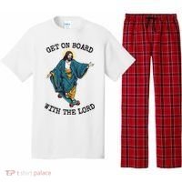 Christ Skateboarding Get On Board With The Lord Jesus Skate Pajama Set thumb 0