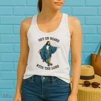 Christ Skateboarding Get On Board With The Lord Jesus Skate Women's Tank Top thumb 2