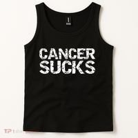 Cancer Sucks Gift Hooded Cancer Tank Top thumb 2