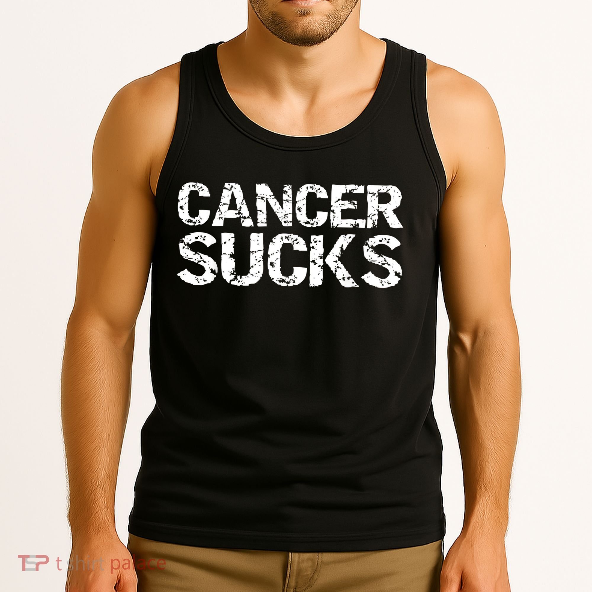 Cancer Sucks Gift Hooded Cancer Tank Top