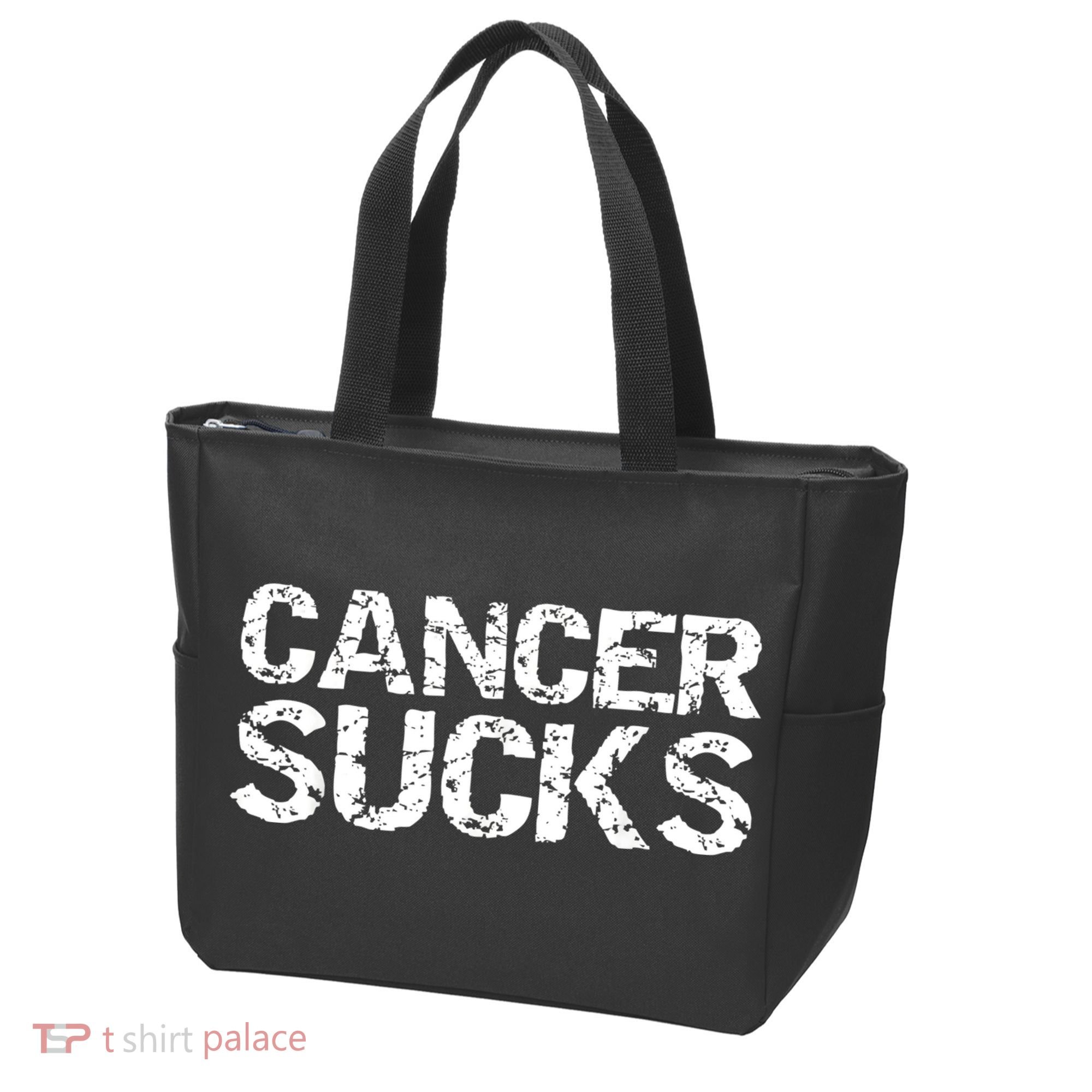 Cancer Sucks Gift Hooded Cancer Tote Bag