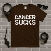 Cancer Sucks Gift Hooded Cancer T-Shirt thumb 5