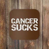 Cancer Sucks Gift Hooded Cancer Coaster thumb 0