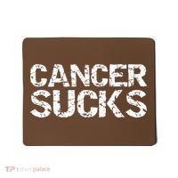 Cancer Sucks Gift Hooded Cancer Mousepad thumb 0