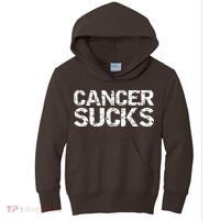 Cancer Sucks Gift Hooded Cancer Kids Hoodie thumb 0