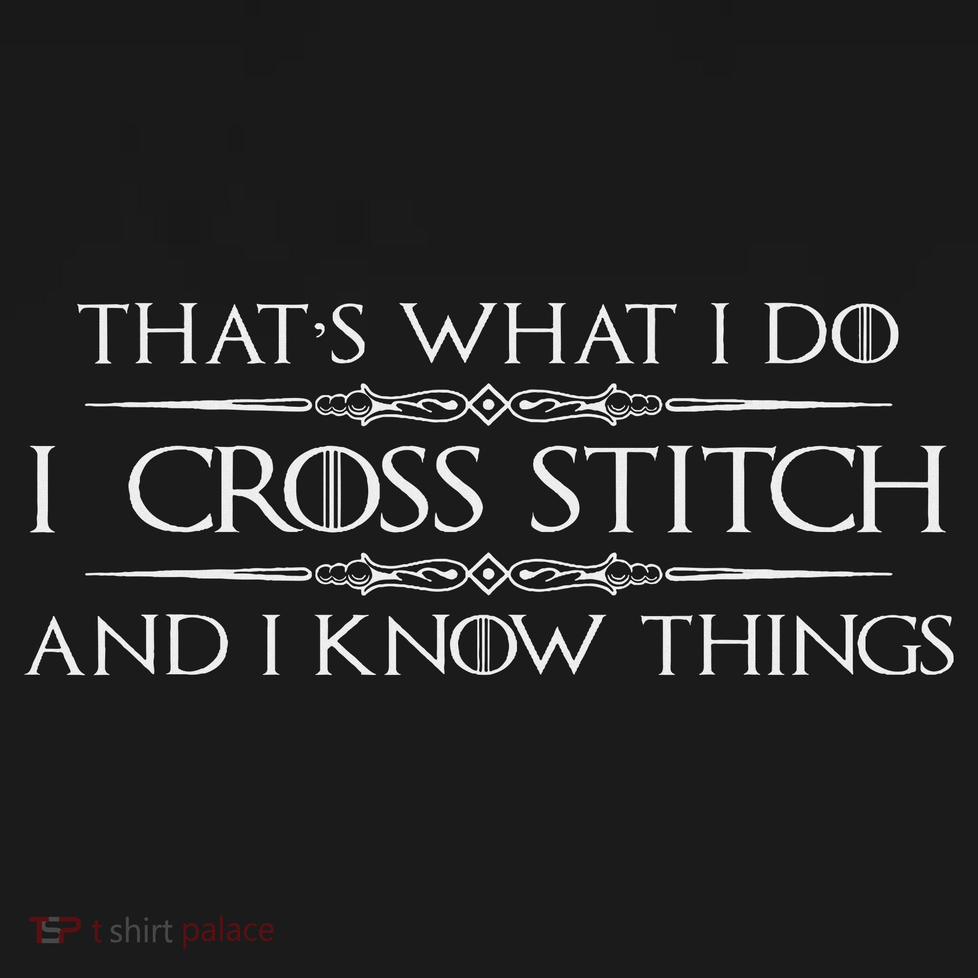 Cross Stitching Gifts I Cross Stitch & I Know Things Funny Mousepad
