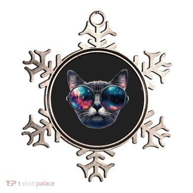Cat Space Glasses Sunglasses Universe Meme Funny Graphic  Ornament