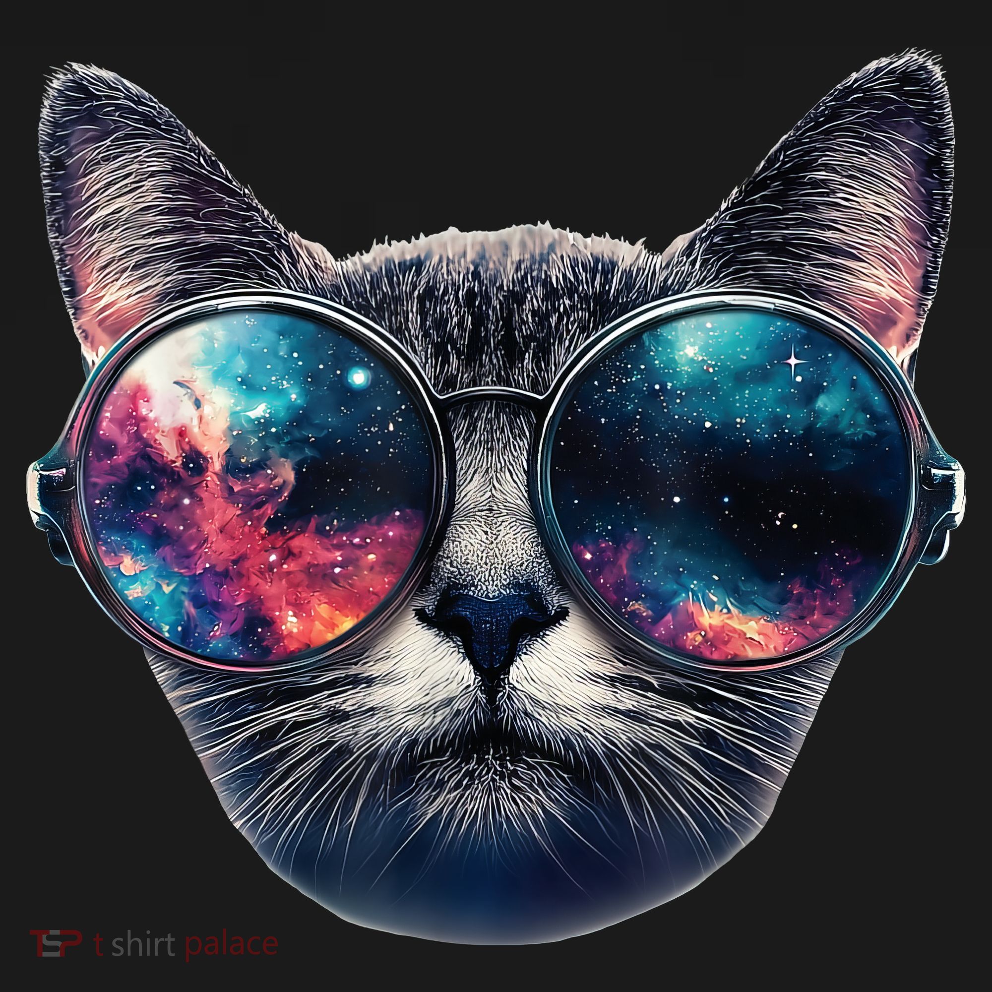 Cat Space Glasses Sunglasses Universe Meme Funny Graphic  Toddler Hoodie