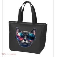 Cat Space Glasses Sunglasses Universe Meme Funny Graphic  Tote Bag thumb 3