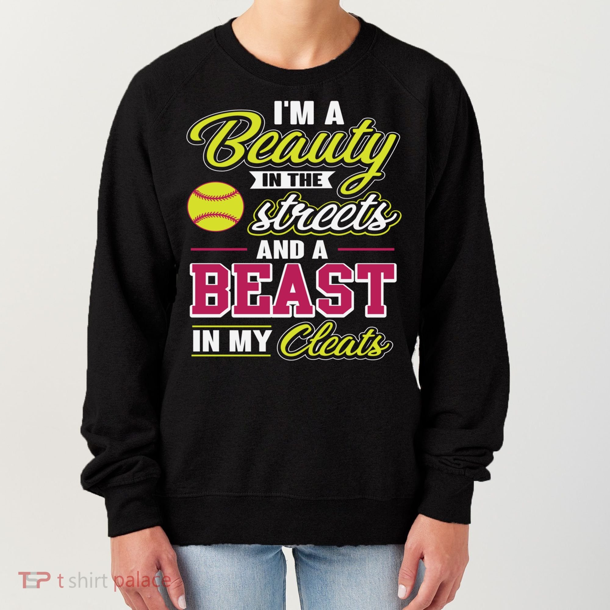 Cute Softball Gift For Softball Players Women's Sweatshirt
