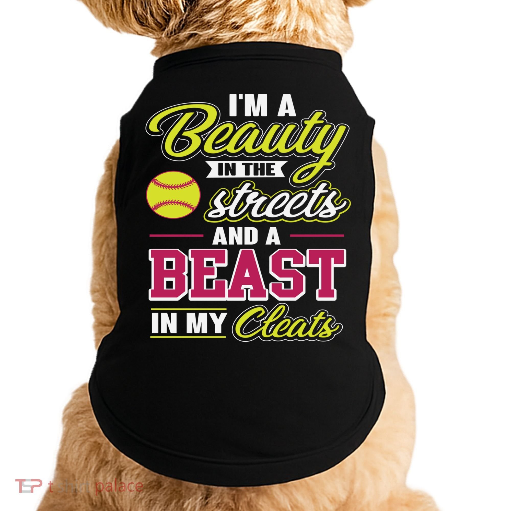 Cute Softball Gift For Softball Players Doggie Tank