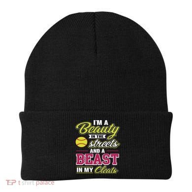 Cute Softball Gift For Softball Players Beanie