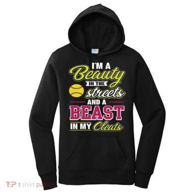 Cute Softball Gift For Softball Players Women's Hoodie