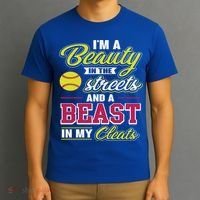 Cute Softball Gift For Softball Players T-Shirt thumb 3