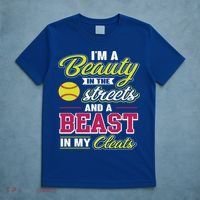 Cute Softball Gift For Softball Players T-Shirt thumb 5