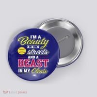 Cute Softball Gift For Softball Players Button thumb 0