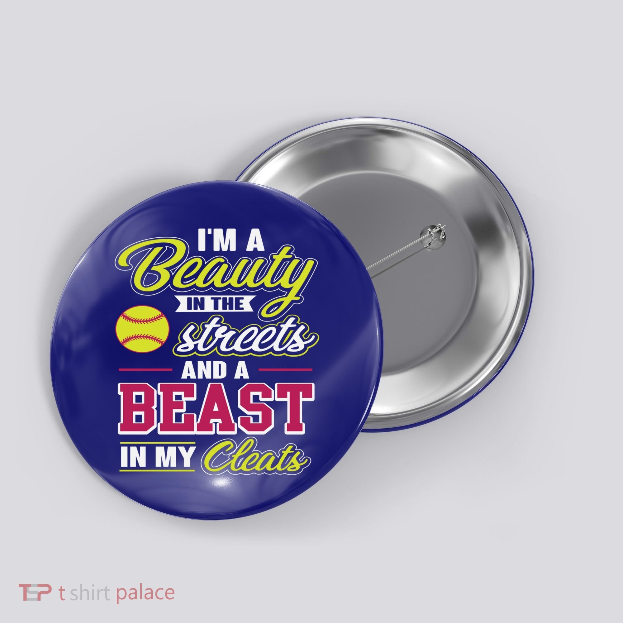 Cute Softball Gift For Softball Players Button