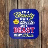 Cute Softball Gift For Softball Players Coaster thumb 0